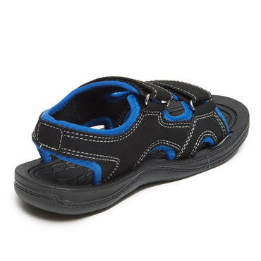 Skysole Boys Double Adjustable Strap Lightweight Slippers Royal Size 5-6 Toddler
