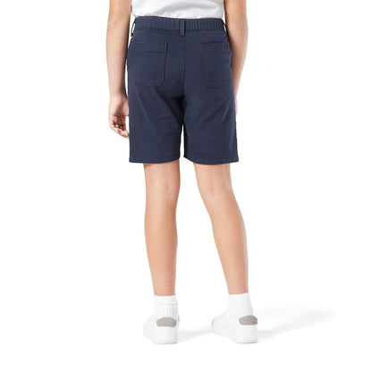 Levi Strauss Signature Gold Girls' Uniform Shorts, (New) Navy Blazer, 5