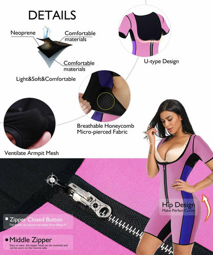 RIBIKA Women's Sauna Vest Sweat Waist Trainer Tank Top Fitness Size S