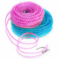 Giantree 2 Pack Retractable Windproof Clothesline Pink + Blue for Outdoor