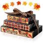 Ferraycle Fall Tiered Tray Decor Mini Books Pumpkin Wood Sign Farmhouse