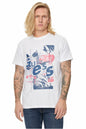 GUESS Men's Eco Crew Neck Abstract Graphic Tee Jet Black Size L