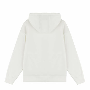 AMERICLOUD Women's Soft Brushed Fleece Zip Up Hoodie White XXL New