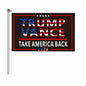 Trump Vance 2024 Flag 3x5 FT Black Banner Brass Grommets Indoor Outdoor