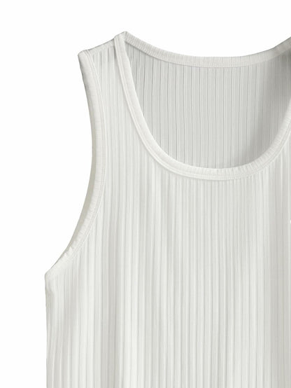 COZYEASE Men's Rib Knit Sleeveless Tank Top Green Small Casual Bodycon