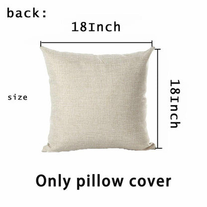 Hopyeer 18x18 AF-Ball Vintage Football Pillow Cover Cotton Linen Throw