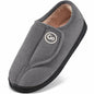 HARENCE Women's Slippers Memory Foam Fur Lined Warm Indoor Size 42/43