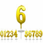 wusiyork Number 6 Birthday Candle Cake Decoration 1pc