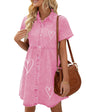 LookbookStore Pink Babydoll Dress Lightweight Casual Size L