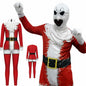 VSAEJO Halloween Clown Costume Jumpsuit Mask Set Adults Size L