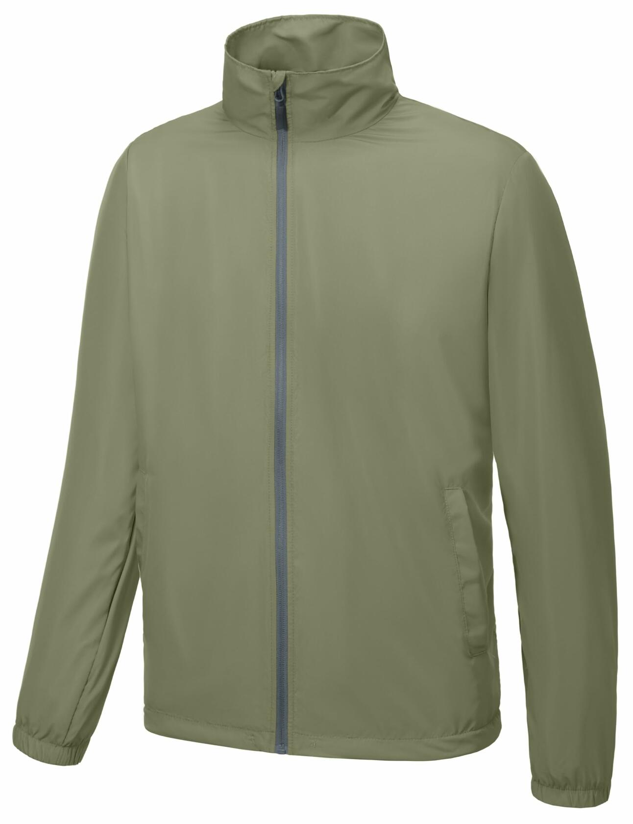 Little Donkey Andy Men's Windbreaker Jacket Lightweight Water-resistant Sage XL