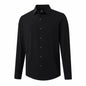 VANCAMEL Men's White Button Down Shirt Breathable Moisture Wicking Size L