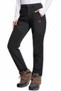 MAGCOMSEN Women's Ski Pants Waterproof Insulated Fleece Purple Size XS