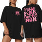 FASHGL I Wear Pink for My Mom Breast Cancer Awareness T-Shirt Pink Size XL