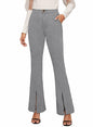 EVALESS Business Dress Work Pants High Waisted Slim Flare Dark Grey Size M