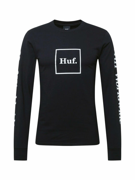 HUF Mens Domestic LS Tee T-Shirt Black Size Small US