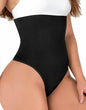 VENDAU Women's Tummy Control Thong Body Shaper Waist Black - Size Medium Large