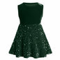 My First Christmas Baby Girl Velvet Dress Emerald Green 18-24 Months