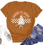 HQP Halloween Ghost T-Shirt Women Brown Size S