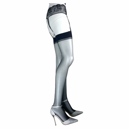 Jetsan Sheer Thigh High Stockings White One Size Fits 5' to 6'