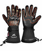TOURGO Heated Leather Gloves Black Size S