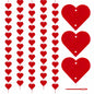 60Pcs Hanging Hearts Red Garland Valentines Day Decoration String