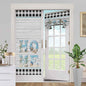BEMIGO Door Curtains Fall Wreath Privacy Tie Up Shades 26x70 inch