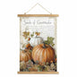 XIAOAIKA Vintage Pumpkin Thanksgiving Poster Wall Art Rustic 16x23