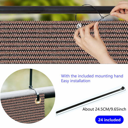 demoul Privacy Fence Balcony Screen Outdoor Patio Cover 3x5.75 ft