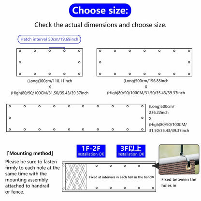 demoul Privacy Fence Balcony Screen Outdoor Patio Cover 3x5.75 ft