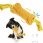 BENTOPAL Interactive Squeaky Dog Bone Toy Motion Activated Small Puppy
