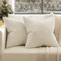 EMEMA Corduroy Boho Throw Pillow Covers 16x16 Olive Green Pack of 2