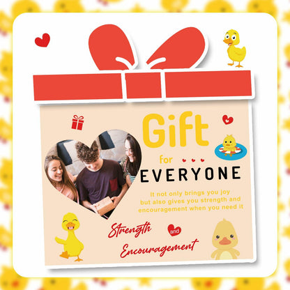 Artlunar Positive Duck Emotional Support Crochet Gift for Mom I Love You