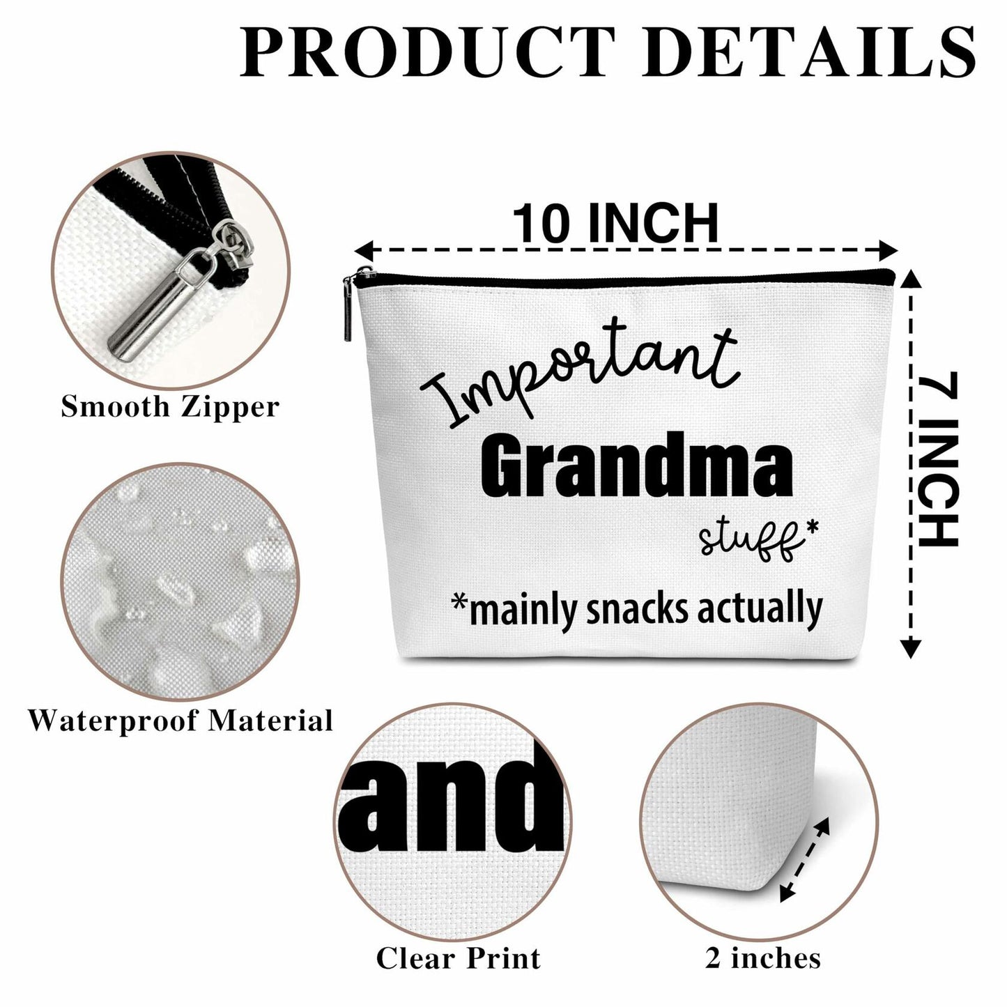 Gigi Gifts Makeup Cosmetic Bag for Grandma Women Best Gigi Ever - C08