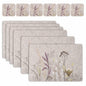 Casaido Table Placemats Set of 6 Heat Resistant Non Slip Green 17x12