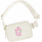 Uygafly Crossbody Belt Bag Fanny Pack Purse Girls Black - Letter J