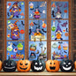 RUOKEXIN Halloween Window Stickers 101 Pcs Double-Sided Removable Decals