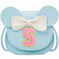 OYLOLA Toddler Girls Purse Initial Birthday Gift Blue X Ages 3-8