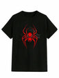 RoseSeek Boys Letter Graphic Crewneck Tee Black Red Size 11