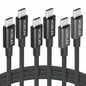 Kobilar USB C to USB C Cable 60W Fast Charging 3 Pack Multi-Length