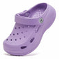 WOUEOI Toddler Garden Shoes Cartoon Slides Sandals Clogs Light Purple Size 8