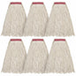 Matthew Cleaning 20oz Cotton Floor Mop Refill 6Pack White Heavy Duty