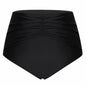 Hanna Nikole Women's High Waisted Tummy Control Bikini Bottom Black