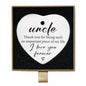 Uncle Gifts Heart Ceramic Ornament Sign Christmas Birthday Gift