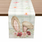 Watercolour Linen Easter Table Runner Spring Holiday Decor 13x72 Inch