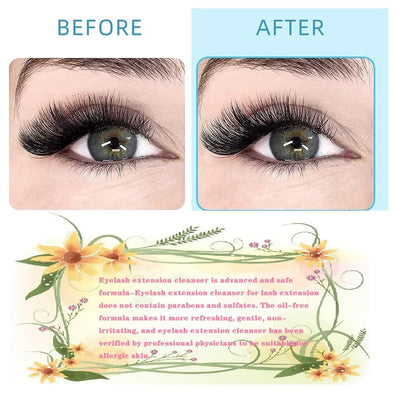 Arison Lash Extension Shampoo 150ml with Brush Gentle Eyelid Cleanser