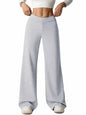 HeSaYep Women's Wide Leg Baggy Sweatpants Embroidered Stars Grey Size S