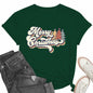 Merry Christmas Family Tee Shirt Women Vintage Xmas Top Green Size L