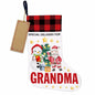 TSUYAWU Grandma Christmas Stocking Snowman Xmas Decoration 18x12 Inch