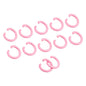 uxcell 8mm Open Jump Rings Carbon Steel Pink 80Pcs DIY Craft Connectors